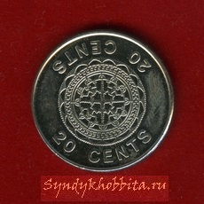 20 центов 2008 года Соломоновы Острова